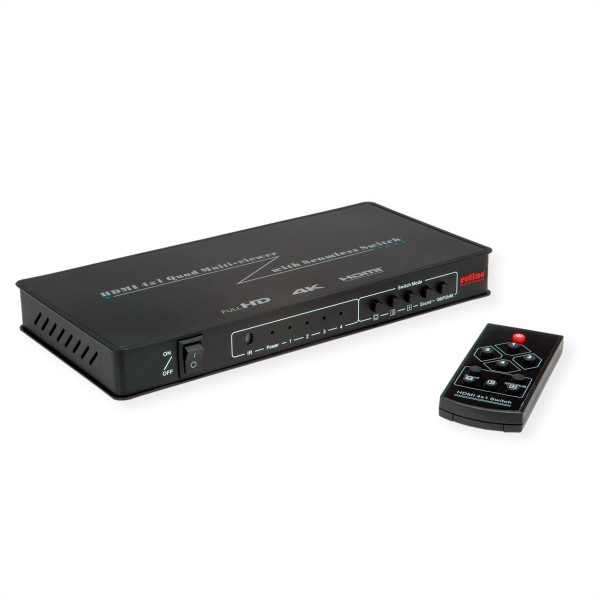 ROLINE ROLINE HDMI Quad Multi-Viewer Switch 4f. nahtlos (14.01.3596)