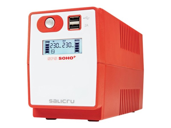 SALICRU SPS 650 SOHO+,Line Int,650VA/360W,USB,LCD,Shucko 647CA000002