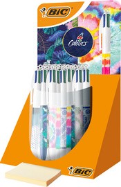 BIC Druckkugelschreiber 4 Colours Decors, 30er Display