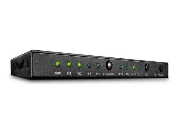 LINDY 4 Port HDMI 2.0 18G Switch mit Audio 38249