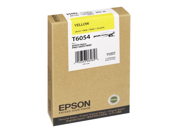 EPSON T6054 Gelb Tintenpatrone C13T605400