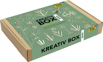 folia Kreativ Box "Wood", Holz-Mix, über 590 Teile