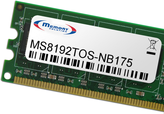 MEMORYSOLUTION MEMORYSOLUTION Toshiba MS8192TOS-NB175 8GB