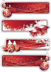 HERMA Weihnachts-Sticker DECOR "Weihnachtsgrüße", beglimmert