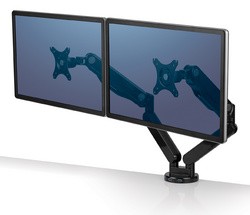 Fellowes Doppel-Monitorarm Platinum Series, weiß