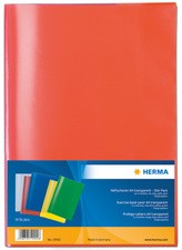 HERMA Heftschoner, DIN A5, aus PP, transparent-rot