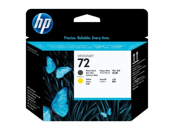 HP 72 Gelb, mattschwarz Druckkopf C9384A