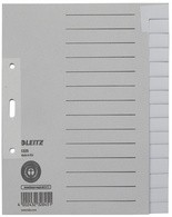 LEITZ Tauenpapier-Register, blanko, A5, 15-teilig, grau