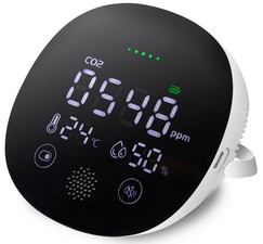 LogiLink CO2-Messgerät, Temperatur/Luftfeuchtigkeitsanzeige