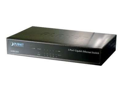 PLANET TECHNOLOGY Net Switch 1000T 5P PLANET GSD-503-EU GSD-503