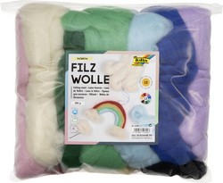 folia Filzwolle "RAINBOW", 350 g, farbig sortiert