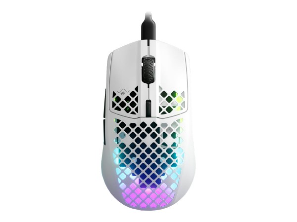 STEELSERIES STEELSERIES Aerox 3 Kabelgebunden Gaming-Maus Optisch Ergonomisch, Beleuchtet, Abnehmbares Kabe