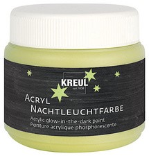 KREUL Acryl-Nachtleuchtfarbe, 150 ml, gelb