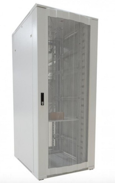 ALLNET ALLNET 19""Schrank, 22HE, B800/T1000mm, perforierte Blechtüren, Lichtgrau, SNB-Serie,