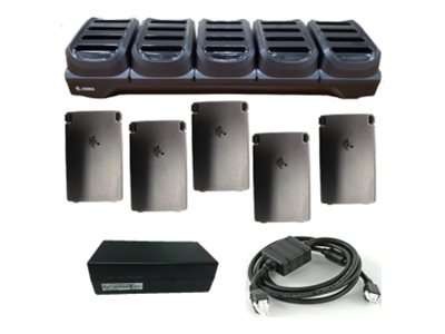 ZEBRA TC21/TC26 Battery charger bundle, includes 20-slot battery charger (5 KIT-TC2X-BATCHG-02