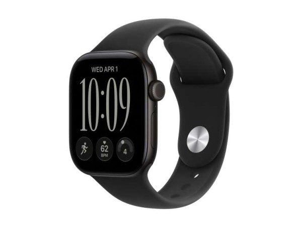 APPLE Watch S12 Aluminium Cellular 42mm Schwarz (Sportarmband schwarz) S/M MJG04ZR/A