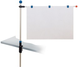 MAUL Planhalter "Tischpresenter", grau, mit Klemmfuß