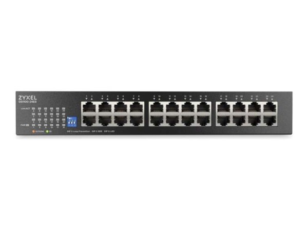 ZYXEL GS1100-24ES m. DIP Selektor 24-Port 1Gbps Switch GS1100-24ES-EU0101F