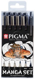 SAKURA Manga-Set PIGMA, 6er Etui