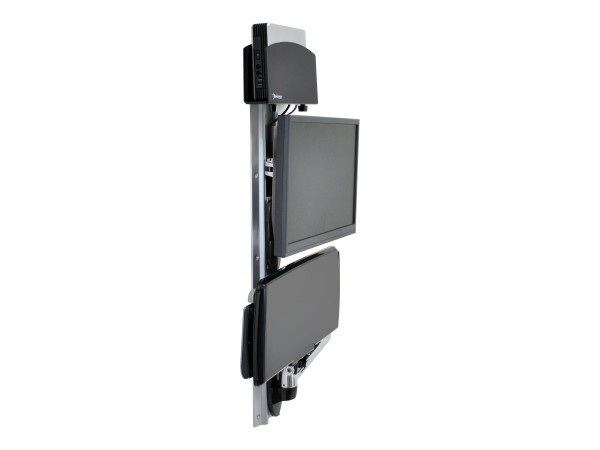 ERGOTRON ERGOTRON LX Arm II Wandmontage LCD und KB mit CPU Halter aus poliertem Aluminium