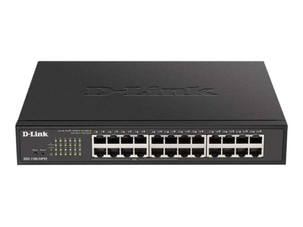D-LINK 24-Port Layer2 PoE Gigabit Smart Switch24x 10/100/1000Mbit/s TP (RJ- DGS-1100-24PV2/E