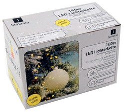 Jamasia LED-Lichterkette, grün, 160 Lichter, IP44