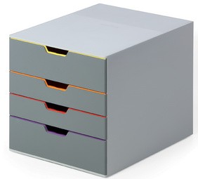 DURABLE Schubladenbox VARICOLOR 4, mit 4 Schubladen