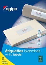 agipa Universal-Etiketten - Kleinpackung, 50 x 25 mm, weiß
