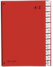 PAGNA Pultordner Color, DIN A4, A - Z, 24 Fächer, rot