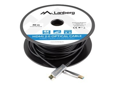 LANBERG LANBERG HDMI med Ethernet-kabel - 40 m