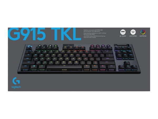 LOGITECH LOGITECH G915 LIGHTSPEED Clicky Kabellose Mechanische RGB Gaming Tastatur