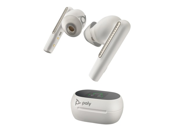 HP Poly Voyager Free 60+ UC White Sand Earbuds +BT700 USB-C Adapter +Touchs 7Y8G6AA