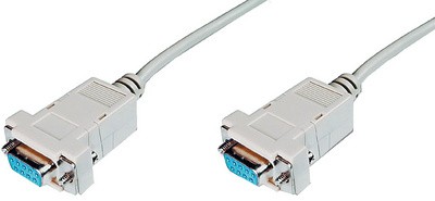 DIGITUS Null-Modem Anschlusskabel, 9-Pol Sub-D, 3,0 m