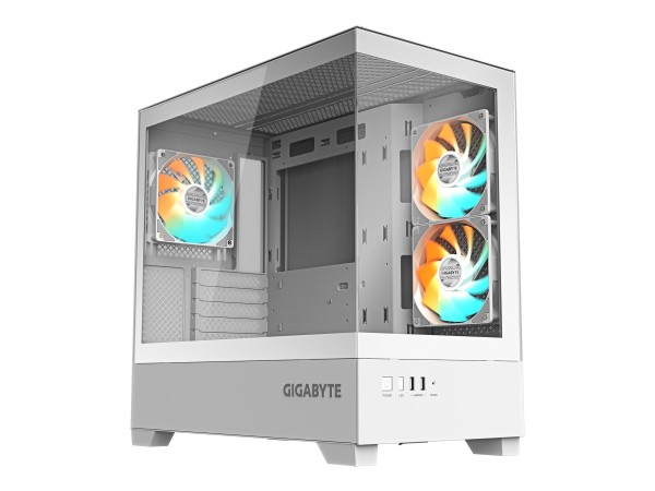 GIGABYTE GIGABYTE C201 Panoramic ICE Midi Tower Gaming Gehäuse mit Glasseitenfenster
