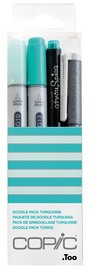 COPIC Marker ciao, 4er Set "Doodle Pack Turquoise"