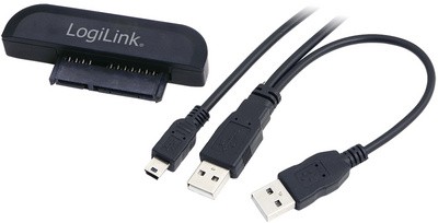 LogiLink USB 2.0 - SATA Adapter, USB-A Stecker - SATA