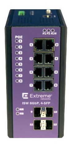 Extreme Networks ISW 8GBP 4-SFP 8-port POE+ Gigabit w/4-port SFP - Router - 1 Gbps