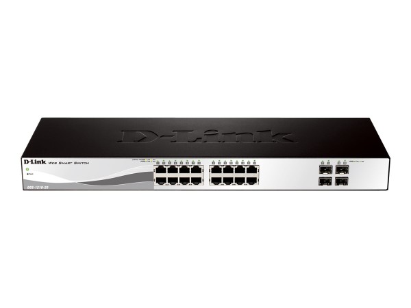 D-LINK 20-Port Layer2 Smart Managed Gigabit Switch, dlink|green 3.0 DGS-1210-20/E