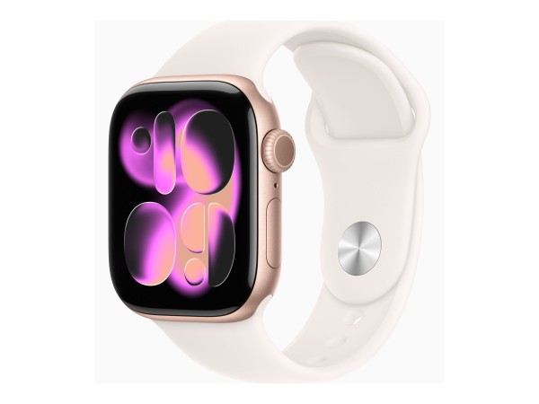 APPLE APPLE Watch S11 Aluminium 42mm Rosegold (Sportarmband blassrosa) S/M