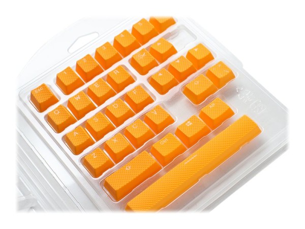 DUCKYCHANNEL DUCKYCHANNEL Ducky Rubber Keycap Set, 31 Tasten, Double-Shot, gummiert, für Backlight - orange