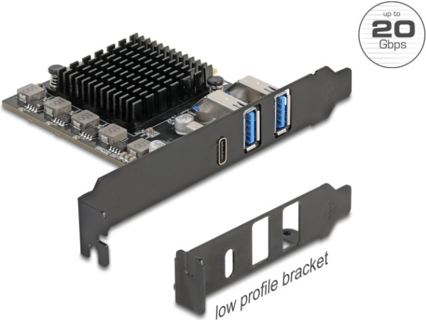 DELOCK DELOCK PCI Express x4 Karte zu 1 x USB Type-C+ 2 Typ-A - Low Profile