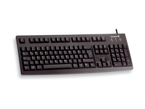 Cherry G83-6105 LUNFR-2 schwarz Tastatur USB 105 Tasten MS W95 FR G83-6105LUNFR-2