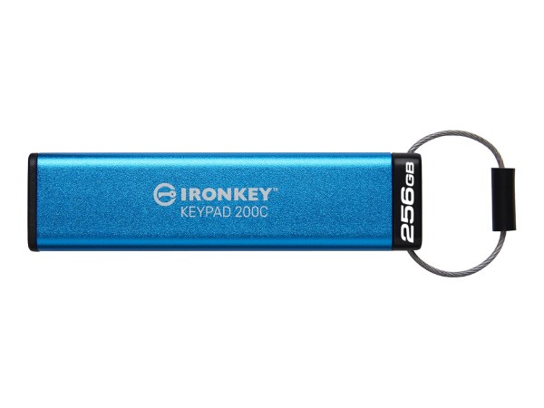 KINGSTON USB-Stick 256GB Kingston IronKey Keypad 200C AES-256 USB-C retail IKKP200C/256GB