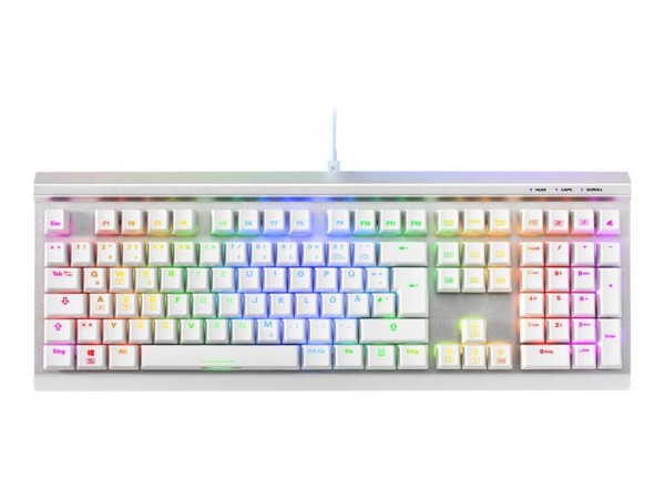 SHARKOON SHARKOON SKILLER SGK40 weiß, DE-Layout, Huano Red