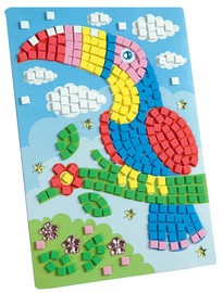 folia Moosgummi-Mosaik "Papagei", 405 Teile