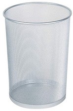 Rubbermaid Papierkorb Concept Collection, 19 Liter, silber
