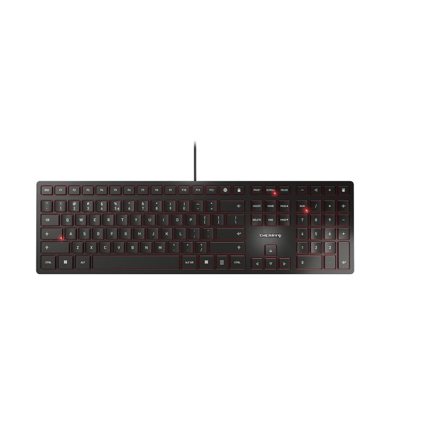 CHERRY CHERRY KC 6000 Slim Corded Keyboard - USB - BLACK - US-Englisch mit EURO Symbol (US)