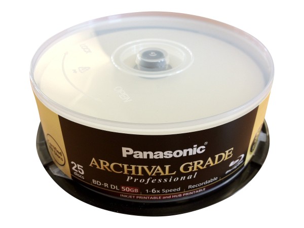 EPSON Panasonic ARCHIVAL GRADE Professional - 25 x BD-R - 50 GB 6x - mit Ti 5129569