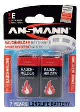 ANSMANN Alkaline Batterie, E-Block 6LR61 9 Volt, 6er Pack