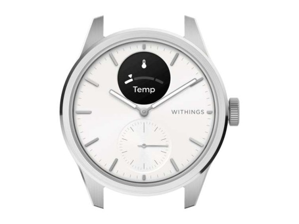 WITHINGS ScanWatch 2 42mm weiß EKG, Blutsauerstoffgehalt, Schlafüberwachung HWA10-MODEL 5-ALL-INT